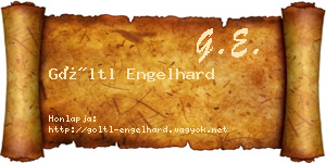 Göltl Engelhard névjegykártya